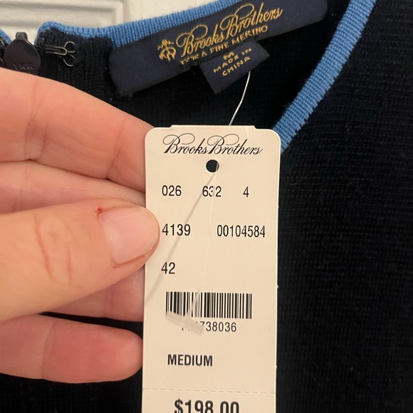 Navy Blue with baby blue trim- new with tags on - Picture 4 of 4